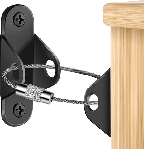 Furniture Anchors for Baby Proofing, 10 Pack Furniture Anchors, Securing 400 lbs Anti Tip Furniture Anchor, Anti-Rust Baby Proof Furniture Wall Anchor for Bookcase Storage Rack Earthquake Child Safety