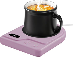 Mug Warmer,Coffee Mug Warmer with 3 Adjustable Temperature Settings,Coffee Warmer with 2-12 Auto Shutoff Functions,Easy to Clean Mug Warmer for Desk,Multifunctional Coffee Cup Warmer