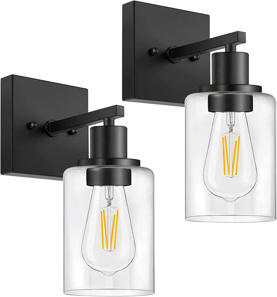 Wall Sconce,Matte Black Wall Sconces Set of Two,Sconces Wall Decor Set of 2,Vanity Wall Lights,Wall Sconces,Sconces Wall Lighting for Living Room