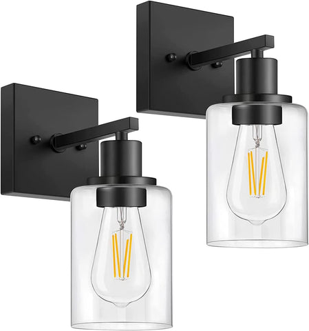 Wall Sconce,Matte Black Wall Sconces Set of Two,Sconces Wall Decor Set of 2,Vanity Wall Lights,Wall Sconces,Sconces Wall Lighting for Living Room