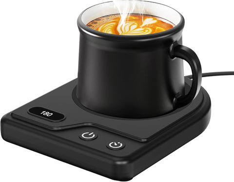 Mug Warmer,Coffee Mug Warmer with 3 Adjustable Temperature Settings,Coffee Warmer with 2-12H Auto Shutoff Functions,Easy to Clean Mug Warmer for Desk,Compact and Multifunctional Coffee Cup Warmer
