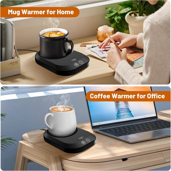 Mug Warmer,Coffee Mug Warmer for Office Use or Candle Warming,Coffee Warmer with 3 Temperature Control,Mug Warmer for Desk with Auto Shut Off,Cup Warmer for Tea Beverage Milk and Gift for Lovers