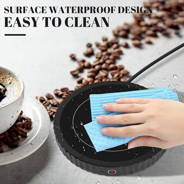 Coffee Warmer with 3-Temperature Settings,Coffee Mug Warmer Auto Shut Off,Mug Warmer,Office Use and Candle Warming,Ideal Present Keep Beverage Cup Warmer