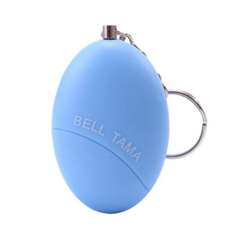120db Oval Emergency Personal Alarm Keychain Self-Defence Personal Security Keychain Alarm Blue
