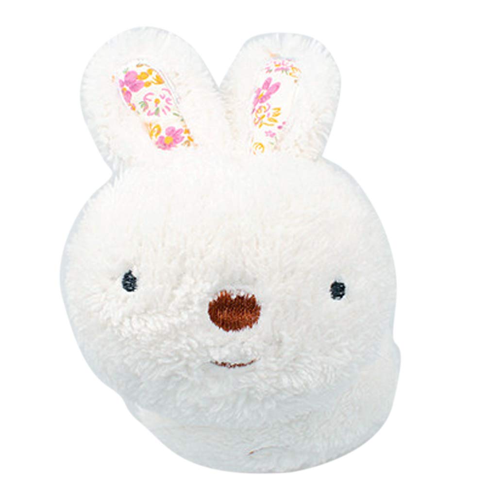 Adjustable Winter Ear Warmer Lovely Faux Fur Ear Protector Rabbit Headband White for Kids