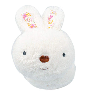 Adjustable Winter Ear Warmer Lovely Faux Fur Ear Protector Rabbit Headband White for Kids