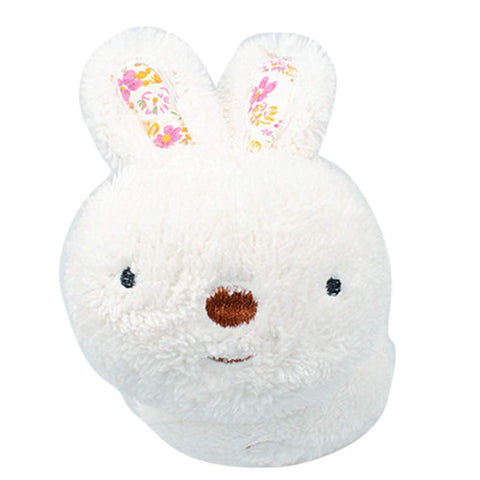 Adjustable Winter Ear Warmer Lovely Faux Fur Ear Protector Rabbit Headband White for Kids