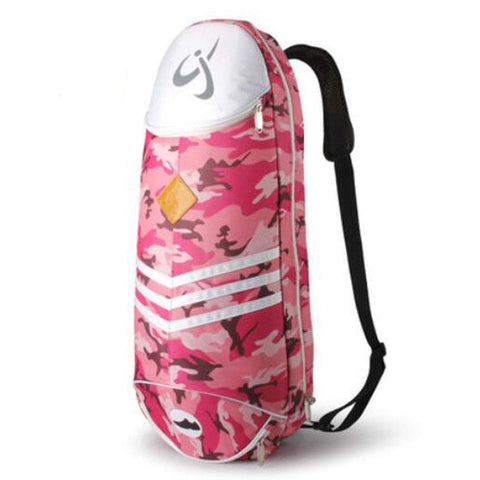 Waterproof Badminton Racket Bag,Tennis Racquet Bag,Single Shoulder Racket Bag, Camouflage Pink