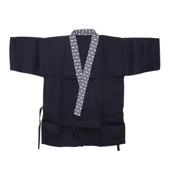 Japanese Style Waiter Clothes Half Sleeve Uniform Sushi Restaurant Chef Jacket Waiter Clothing Black