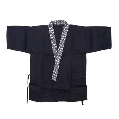 Japanese Style Waiter Clothes Half Sleeve Uniform Sushi Restaurant Chef Jacket Waiter Clothing Black