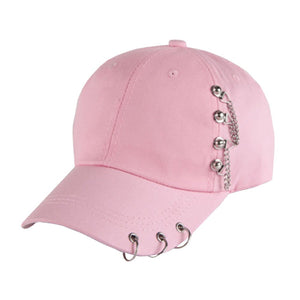 Men Women Adjustable Punk Rock Hip-Hop Hat Cap Fitted Cap Baseball Cap #4