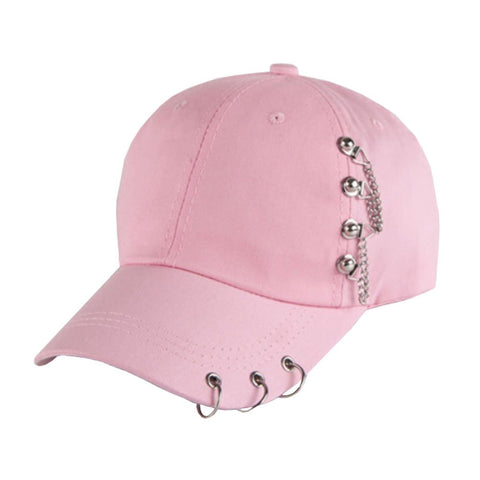Men Women Adjustable Punk Rock Hip-Hop Hat Cap Fitted Cap Baseball Cap #4