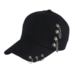 Men Women Adjustable Punk Rock Hip-Hop Hat Cap Fitted Cap Baseball Cap #2