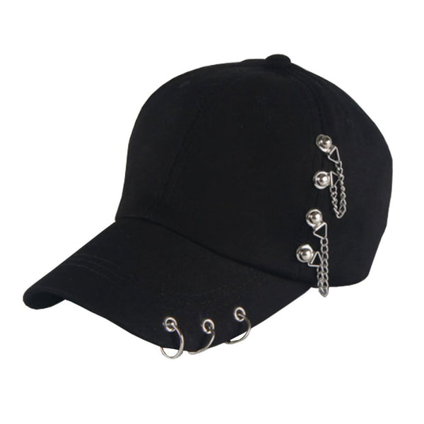 Men Women Adjustable Punk Rock Hip-Hop Hat Cap Fitted Cap Baseball Cap #2