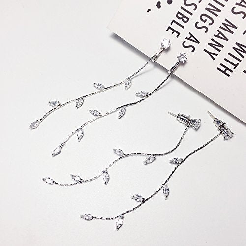 1 Pair Willow Earrings, Simple and Fresh Personality, Super Fairy Long Paragraph Wild Earrings
