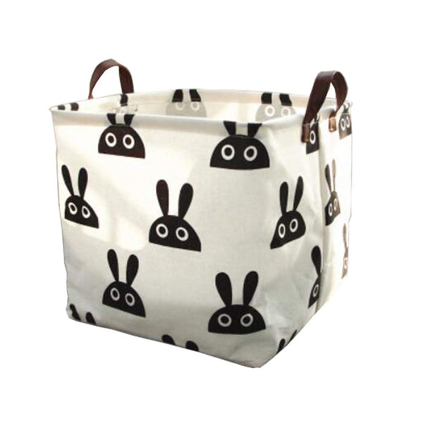 Simple Design Rabbit Foldable Laundry Basket Storage Bag Practical Hamper Bag Toys Clothing Organizer