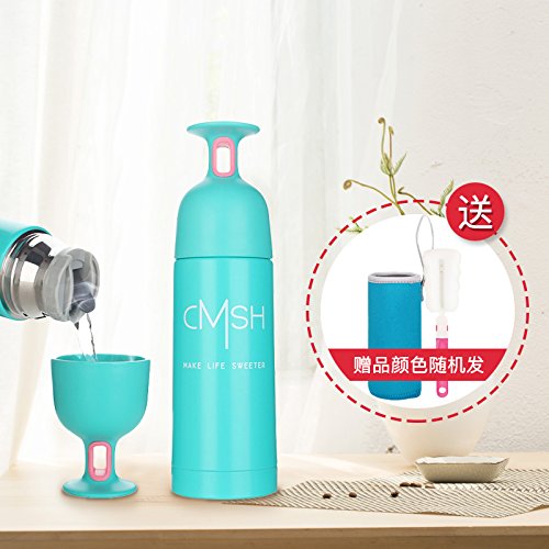13 OZ Stainless Steel Water Bottle Lovely Leak Proof Sport Water Bottle Best Water Bottle for Students [Blue]
