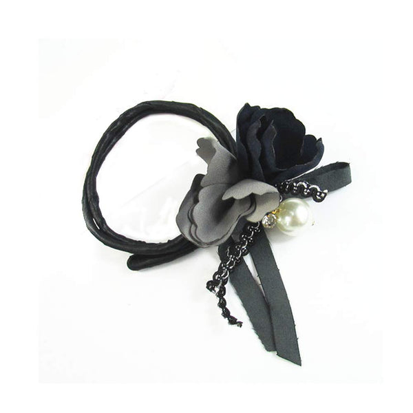 Fashion Floral Cloth Magic Clip Hair Twist Bun Maker Styling Tools for Hairstyle Black