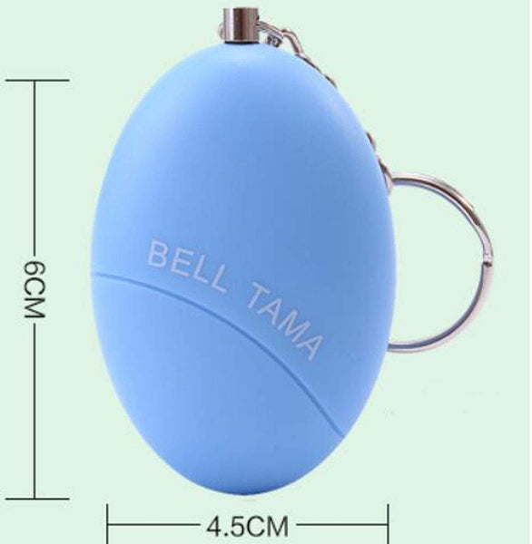 120db Oval Emergency Personal Alarm Keychain Self-Defence Personal Security Keychain Alarm Pink
