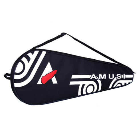 [Black] Waterproof Badminton Racket Bag,Tennis Racquet Bag,Single Shoulder Racket Bag