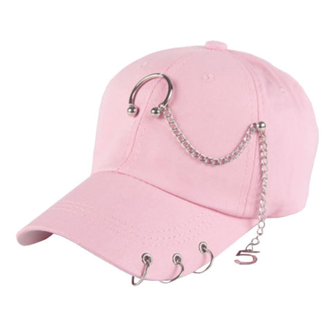 Men Women Adjustable Punk Rock Hip-Hop Hat Cap Fitted Cap Baseball Cap #7