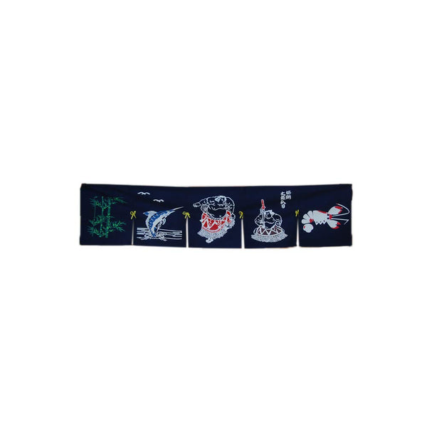 Japanese Style Window Shade Short Curtains Sushi Restaurant Banner Door Hallway Hanging Curtains Divider