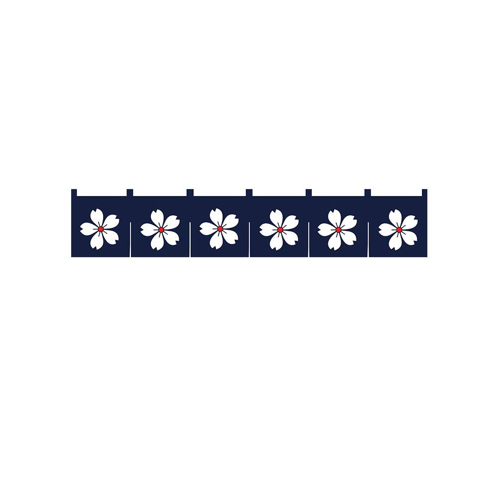 Japanese Style Curtains Sushi Restaurant Banner Decoration Door Hallway Sakura Hanging Curtains Divider