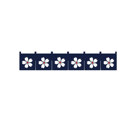 Japanese Style Curtains Sushi Restaurant Banner Decoration Door Hallway Sakura Hanging Curtains Divider