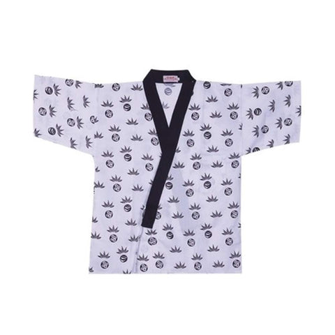 Japanese Style Chef's Clothes Half Sleeve Uniform Sushi Restaurant Chef Jacket Izakaya Waiter Clothes White