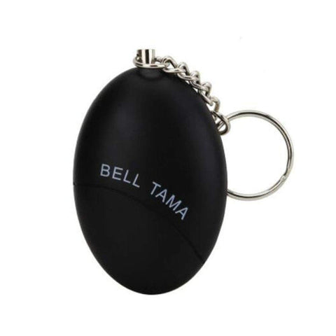 120db Oval Emergency Personal Alarm Keychain Self-Defence Personal Security Keychain Alarm Black