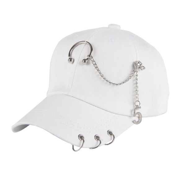 Men Women Adjustable Punk Rock Hip-Hop Hat Cap Fitted Cap Baseball Cap #6