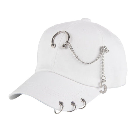 Men Women Adjustable Punk Rock Hip-Hop Hat Cap Fitted Cap Baseball Cap #6