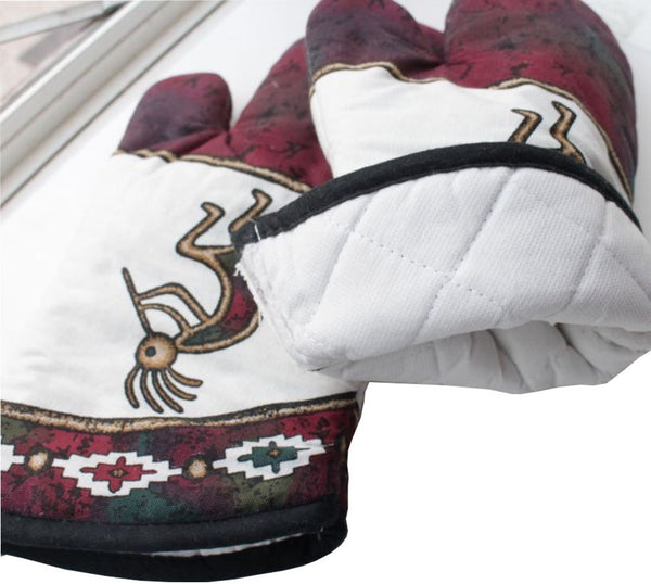 Lanburch Set of 2 Oven Mitts Heat Resistant Kitchen Gloves Oven Gloves Potholders Three Chefs