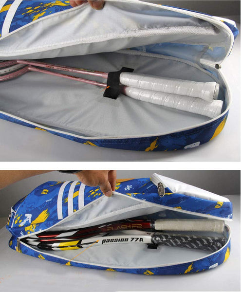 Waterproof Badminton Racket Bag,Tennis Racquet Bag,Single Shoulder Racket Bag, Multicolor Rose