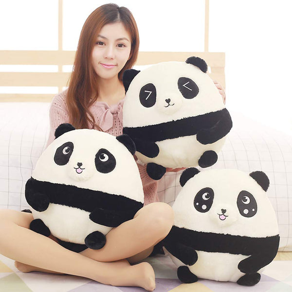 Lovely Panda Plush Toy Creative Panda Sofa Cushion with Flannel Blanket Multifunction Throw Pillow