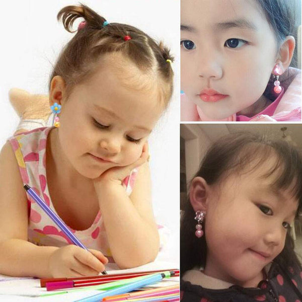 Cute and Fashion Little Girls Clip on Earrings Play Earrings Princess Party Favor Jewelry Gift Set #3