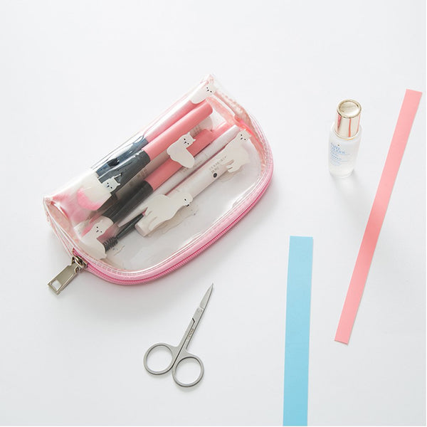 Cute Sheep Purse Clear Makeup Bags Portable Travel Organizer Toiletries Beauty Stuff Essential Multifunction Case