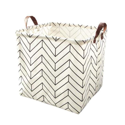 Simple Design Geometry Foldable Laundry Basket Storage Bag Practical Hamper Bag Toys Clothing Organizer