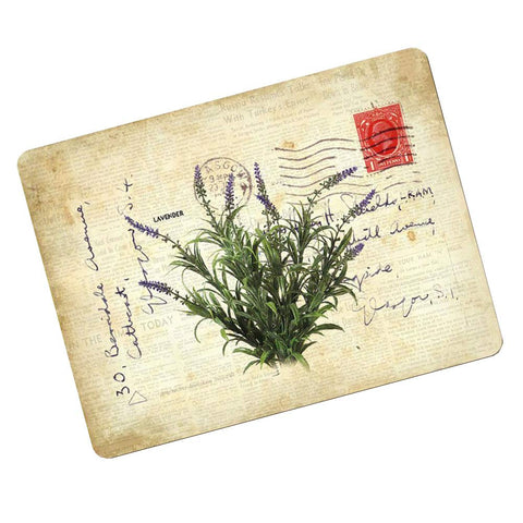 1PCS Vintage Cork Placemats Hardboard Placemats Durable Heat Resistant Placemat, Lavender