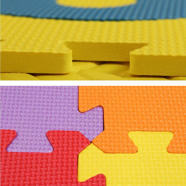 10 PCS of Waterproof Crawling/Puzzle Foam Play Mats, English and Letters