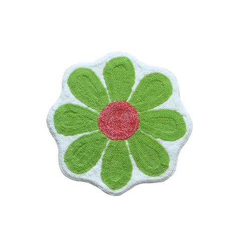 European Style Cartoon Floral Entryway Rugs Kitchen Rugs Non Skid Area Rug Green