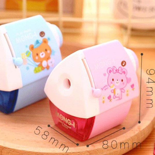 Creative Manual Rotary Pencil Sharpener for School Classroom, Office, Home, Pink House