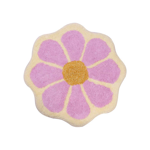 European Style Cartoon Floral Entryway Rugs Kitchen Rugs Non Skid Area Rug Purple