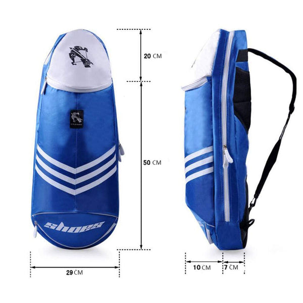Waterproof Badminton Racket Bag,Tennis Racquet Bag,Single Shoulder Racket Bag, Blue