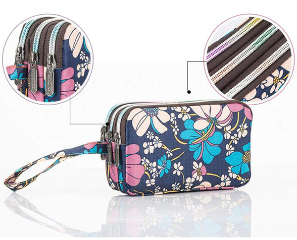 Ladies Fashion Small Card Case Wallet Change Coin Purse Pouch Bag with Zipper, Candy