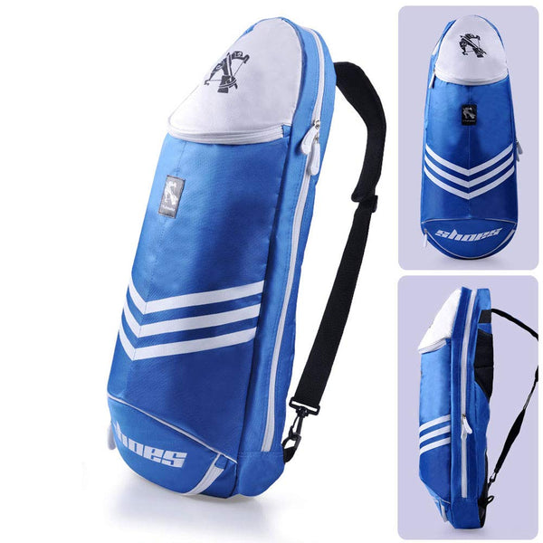 Waterproof Badminton Racket Bag,Tennis Racquet Bag,Single Shoulder Racket Bag, Blue