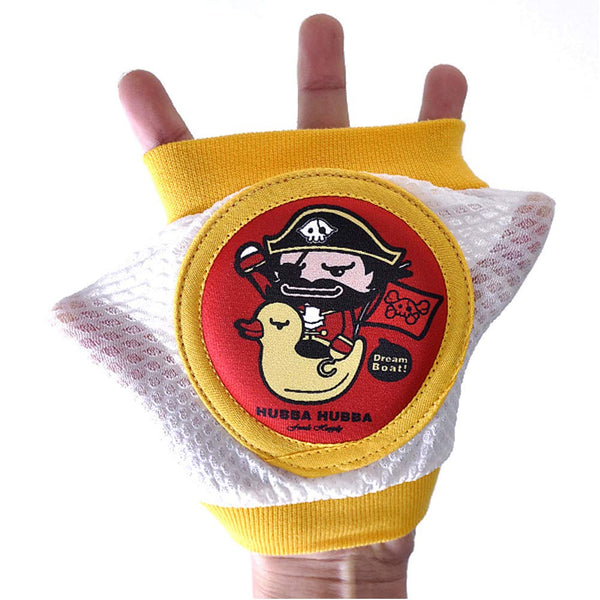 Elastic Baby Crawling Knee Pads Breathable Safety Protector Non Skid Knee Braces Yellow (Pirate Duck)