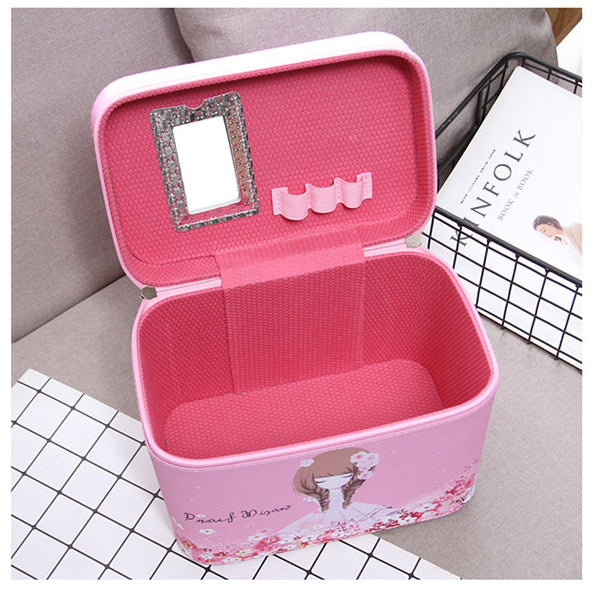 Multication Cosmetic Bags Portable Large Capacity Travel Bag Fashion Floral Toiletries Bag Organizer
