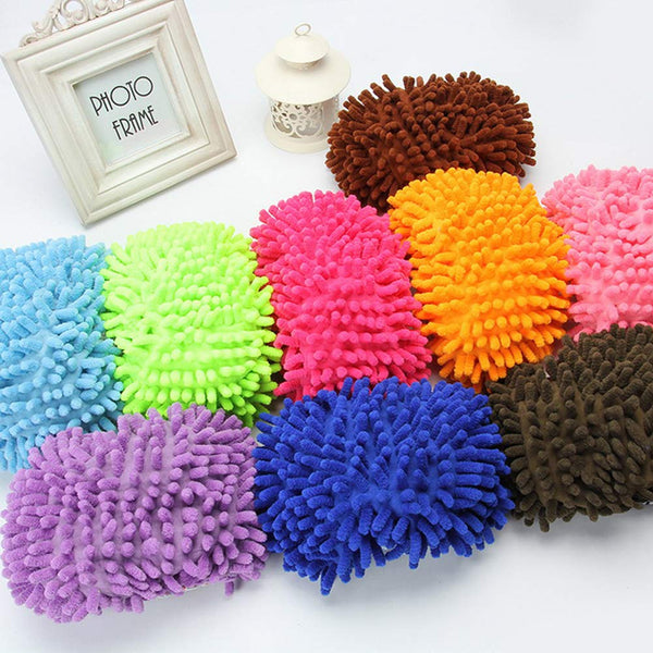 1 Pair Multifunction Dust Duster Slippers Cover Unisex Mop Shoes Covers for Floor Cleaning Red