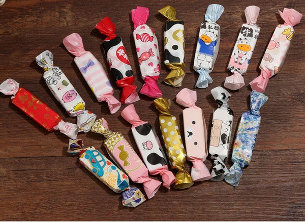 [Pink Heart] Colorful Candy Wrappers Candy Greaseproof Paper Twisting Wax Papers